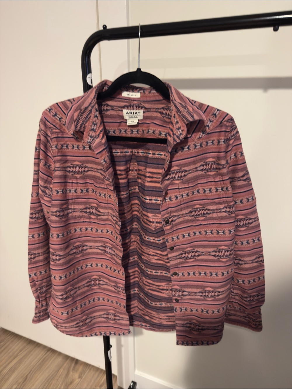 Ariat Women’s Pink Patterned Button-Up Shirt